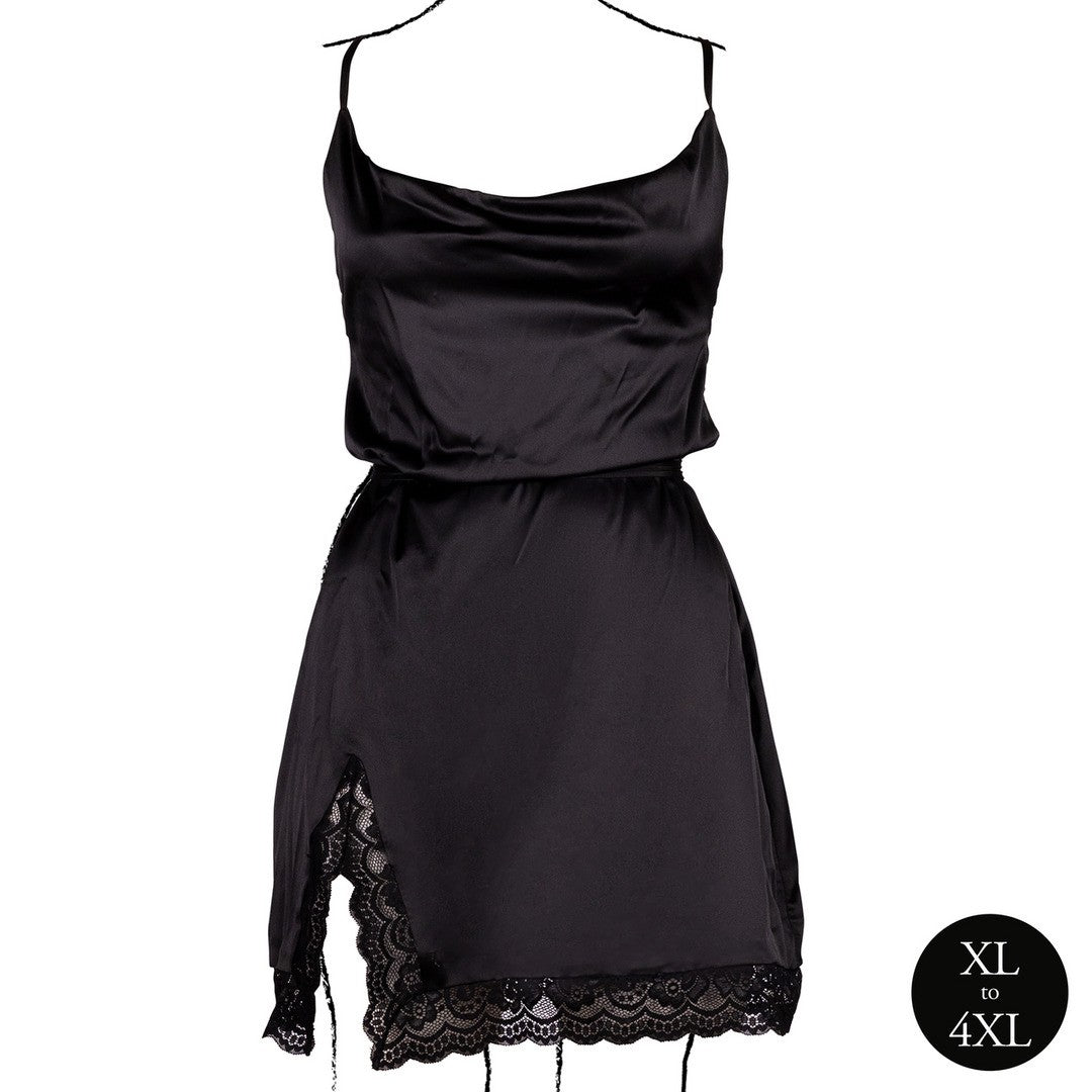VESTIDO OPEN BACK NEGRO TALLA QUEEN LE DÉSIR