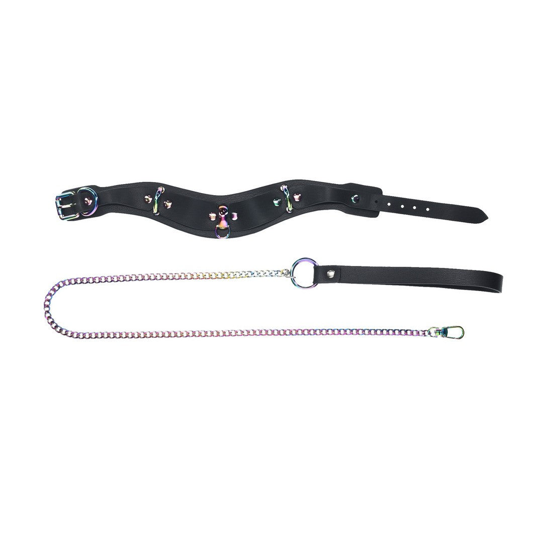 COLLAR CON CADENA VENICE COLLECTION NEGRO OUCH!