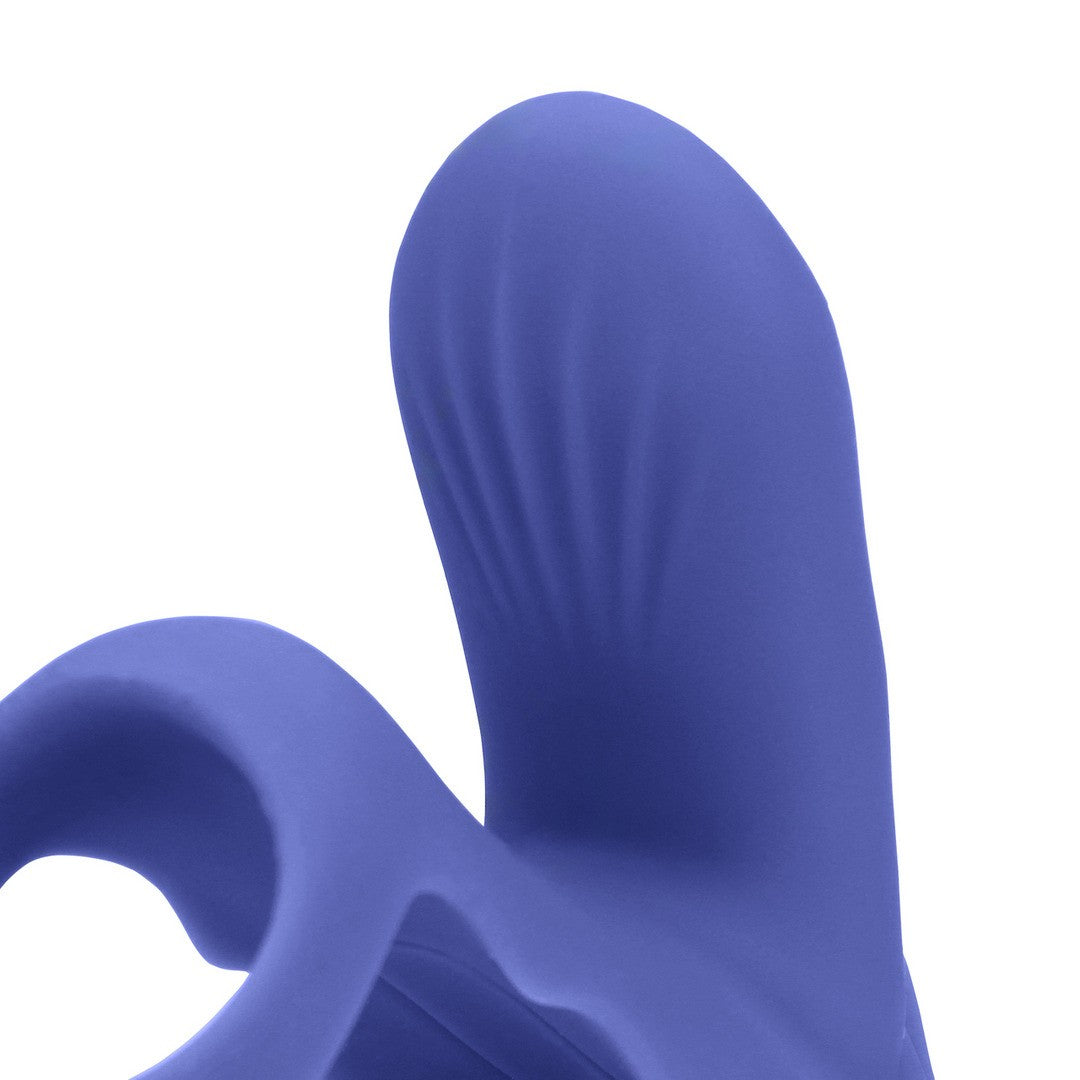 ANILLO PARA EL PENE CON VIBRACIÓN Y ESTIMULADOR DEL CLÍTORIS AZUL LOVELINE