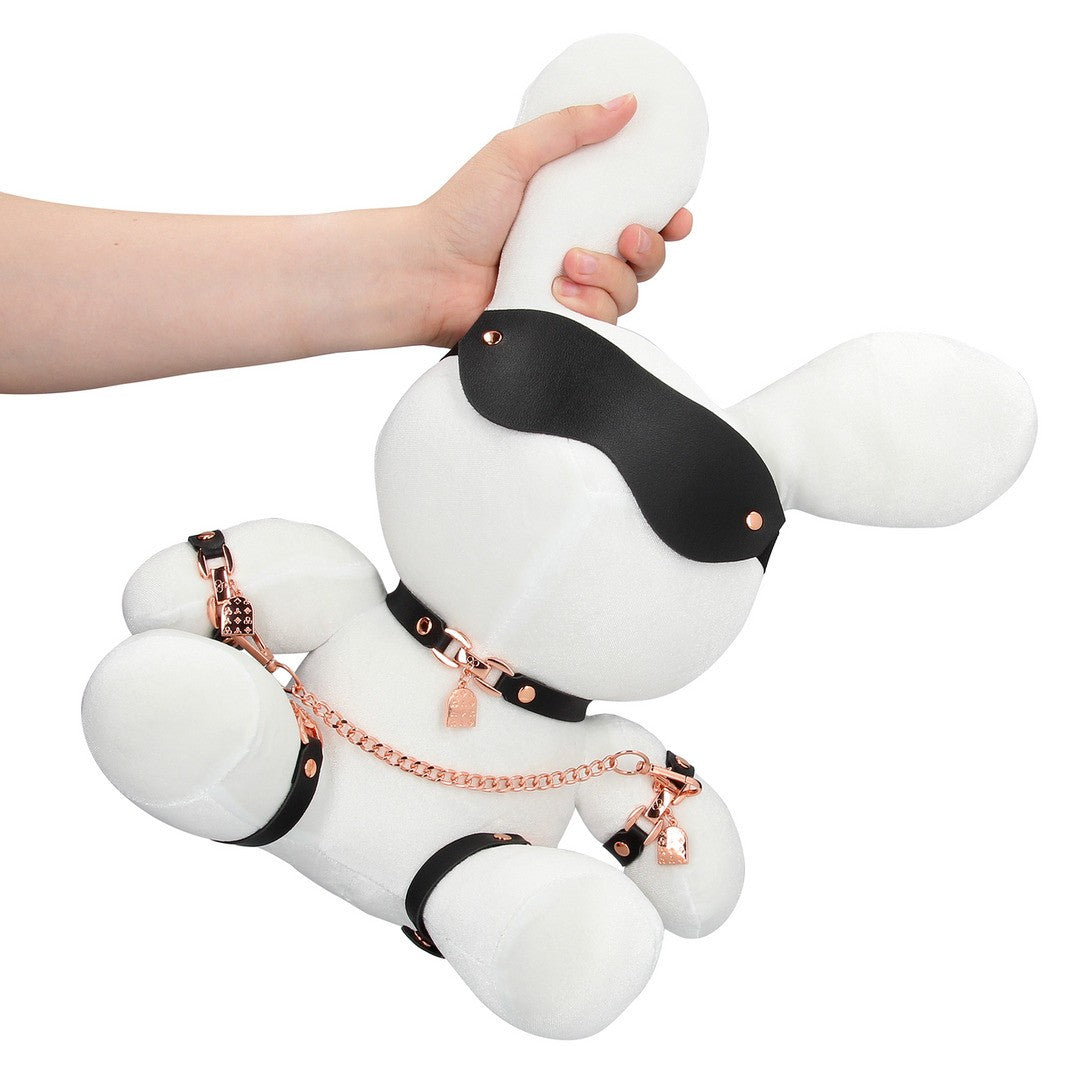 CONEJO BONDAGE GRANDE DE TERCIOPELO BLANCO S-LINE