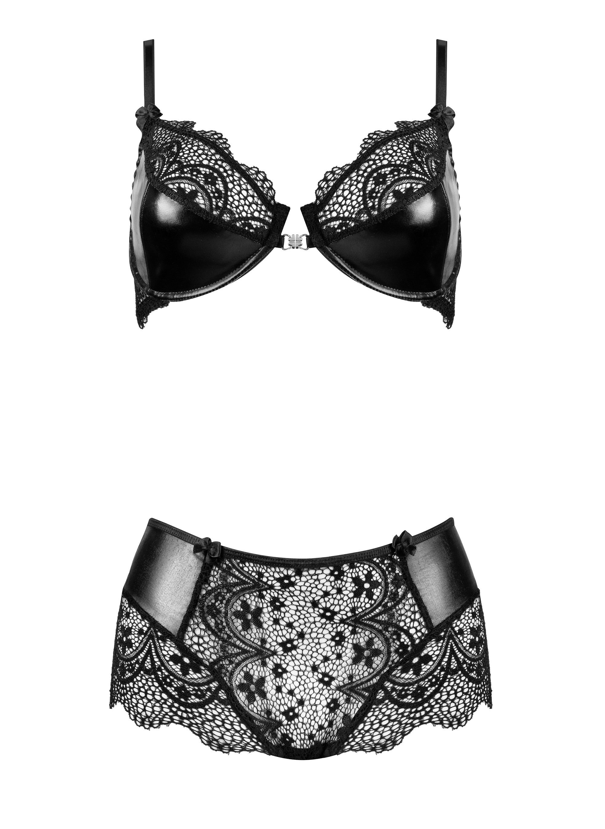 CONJUNTO DE 2 PIEZAS CHARM SET NEGRO BEAUTY NIGHT FASHION