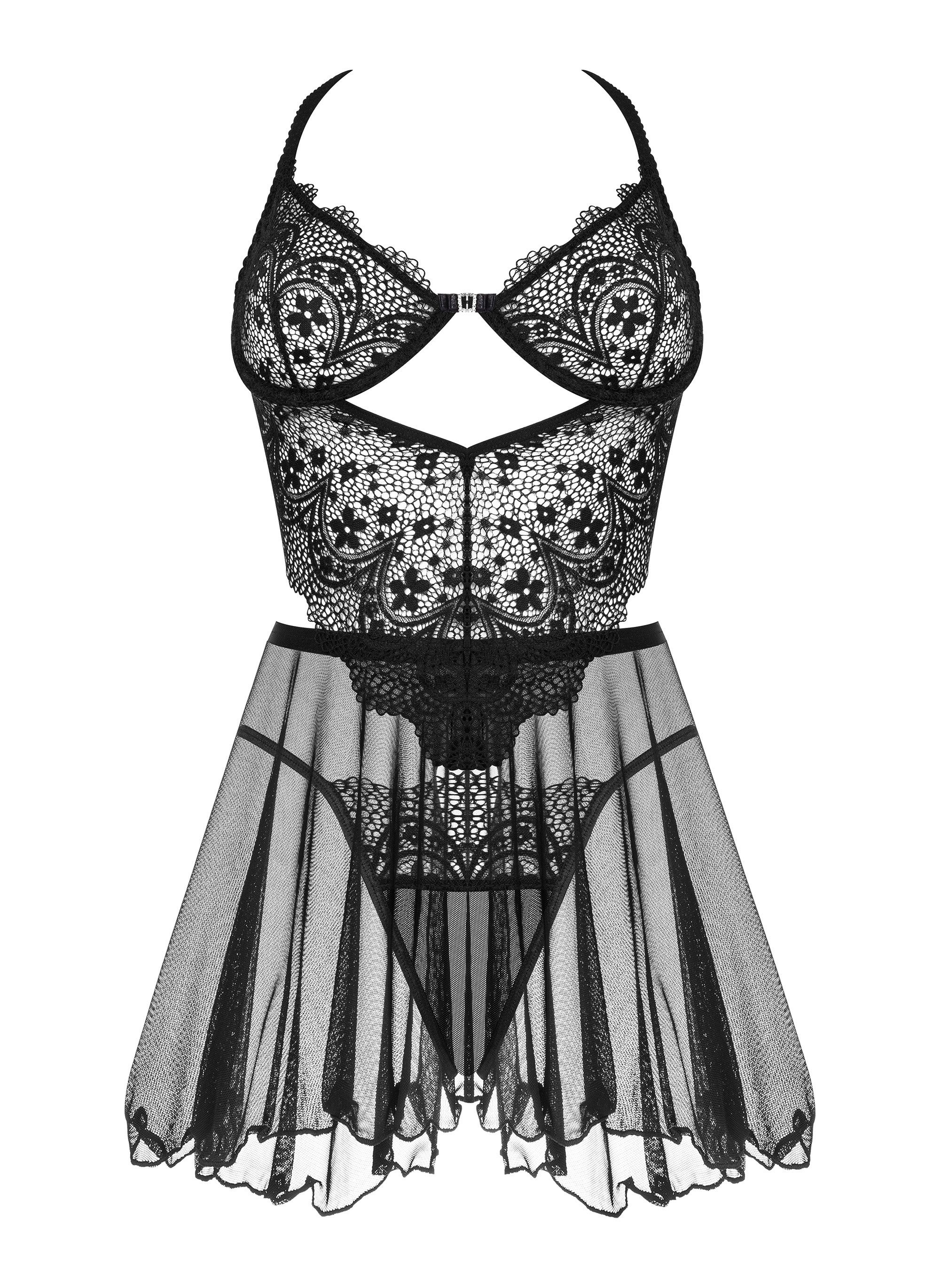 PICARDÍA Y TANGA DARK MIRAGE NEGRA BEAUTY NIGHT FASHION