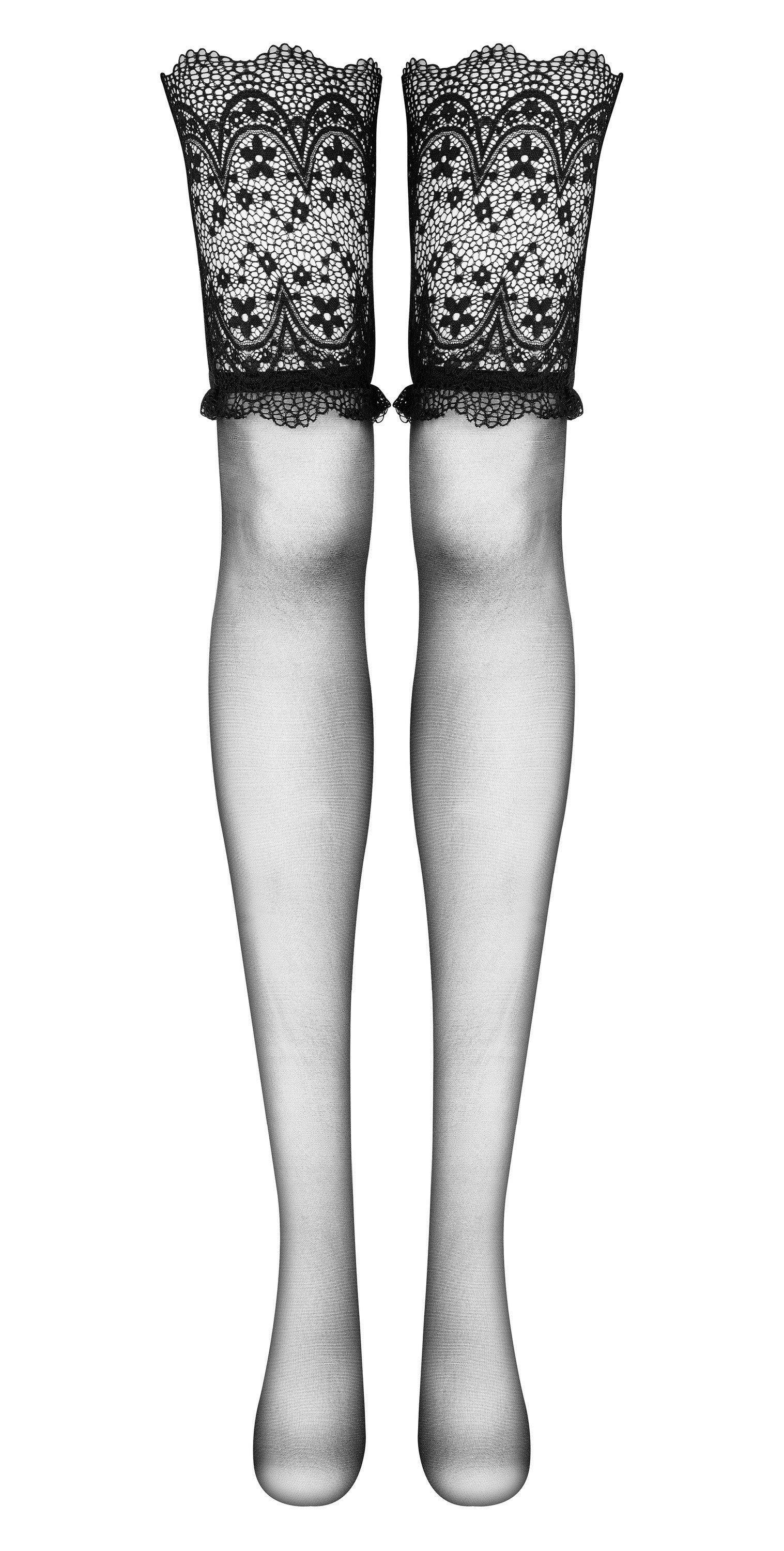 MEDIAS DE LIGAS OBSIDIAN NEGRAS BEAUTY NIGHT FASHION