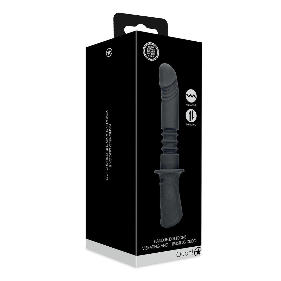 MÁQUINA SEXUAL HAND HELD VIBRATING AND THRUSTING OUCH!