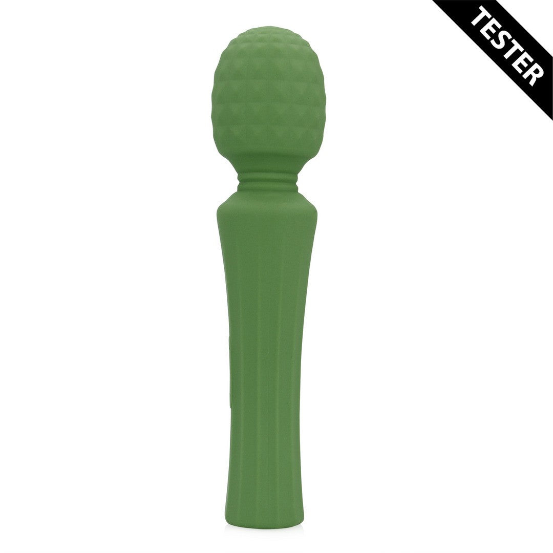 TESTER MASAJEADOR POWERFUL WAND VIBRATOR VERDE LOVELINE
