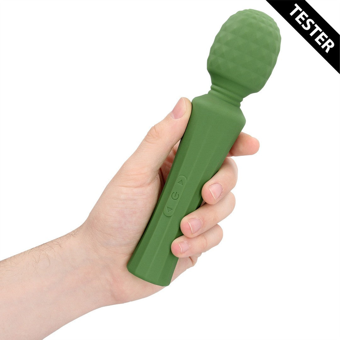 TESTER MASAJEADOR POWERFUL WAND VIBRATOR VERDE LOVELINE
