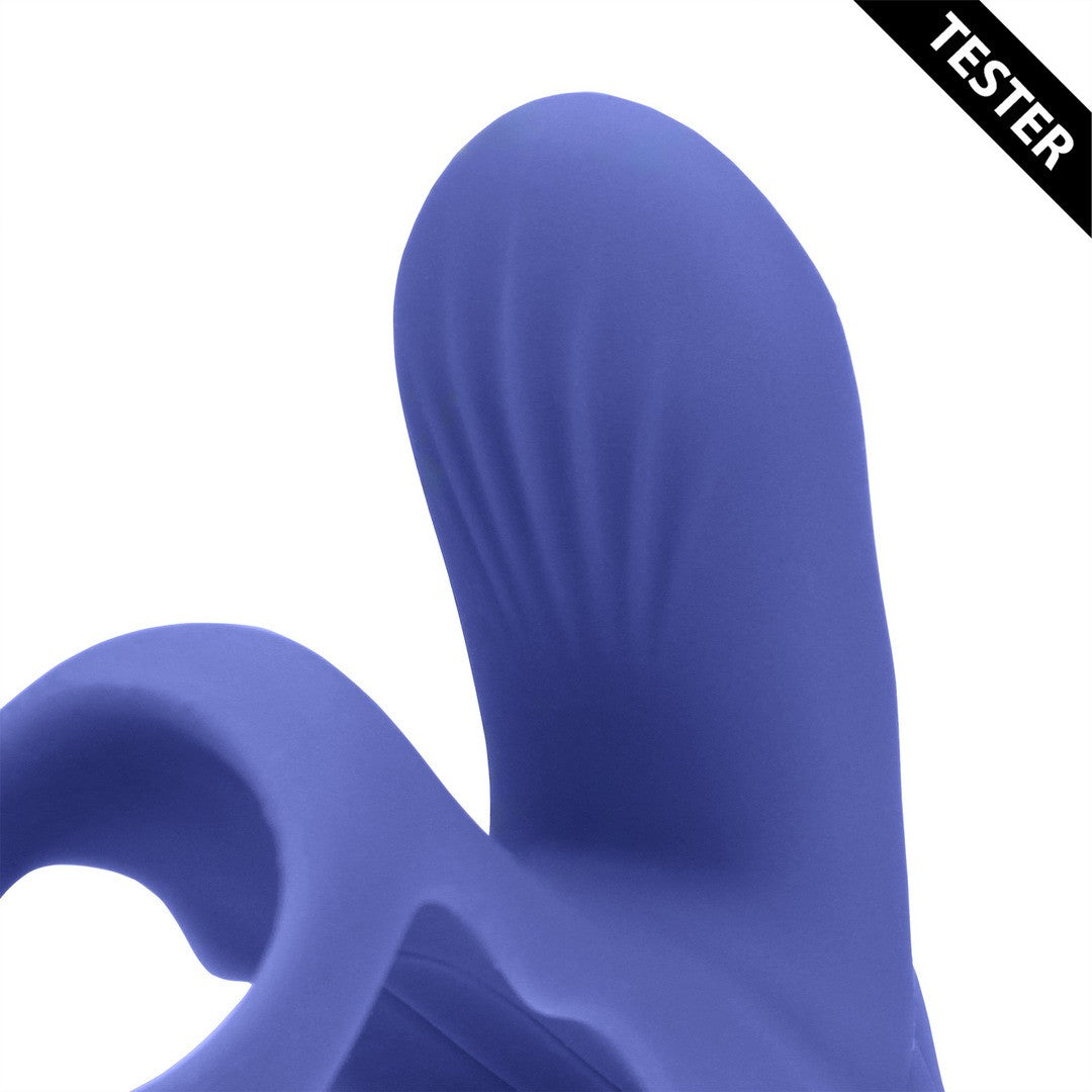 TESTER ANILLO PARA EL PENE CON VIBRACIÓN Y ESTIMULADOR DEL CLÍTORIS AZUL LOVELINE