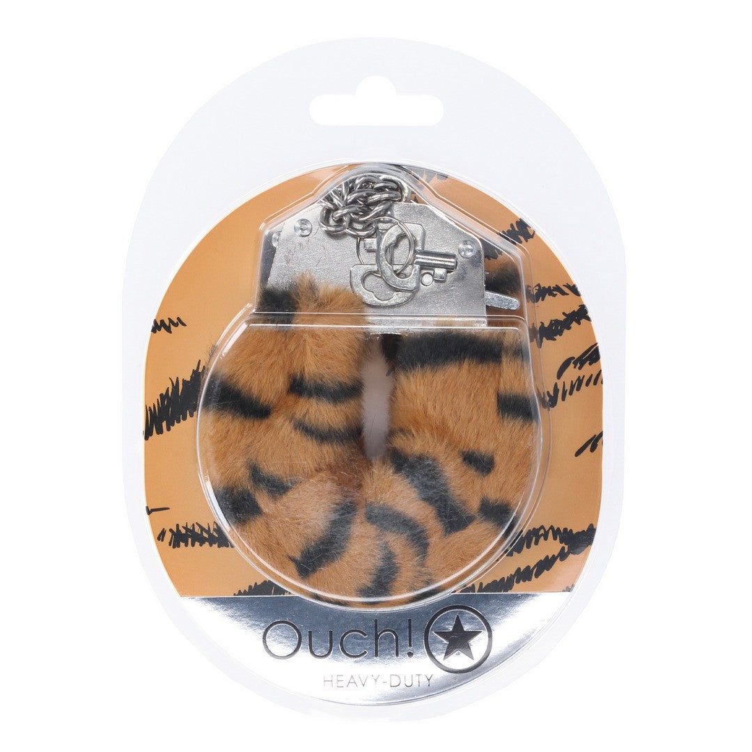 ESPOSAS DE FELPA HEAVY-DUTY FLUFFY TIGER OUCH!
