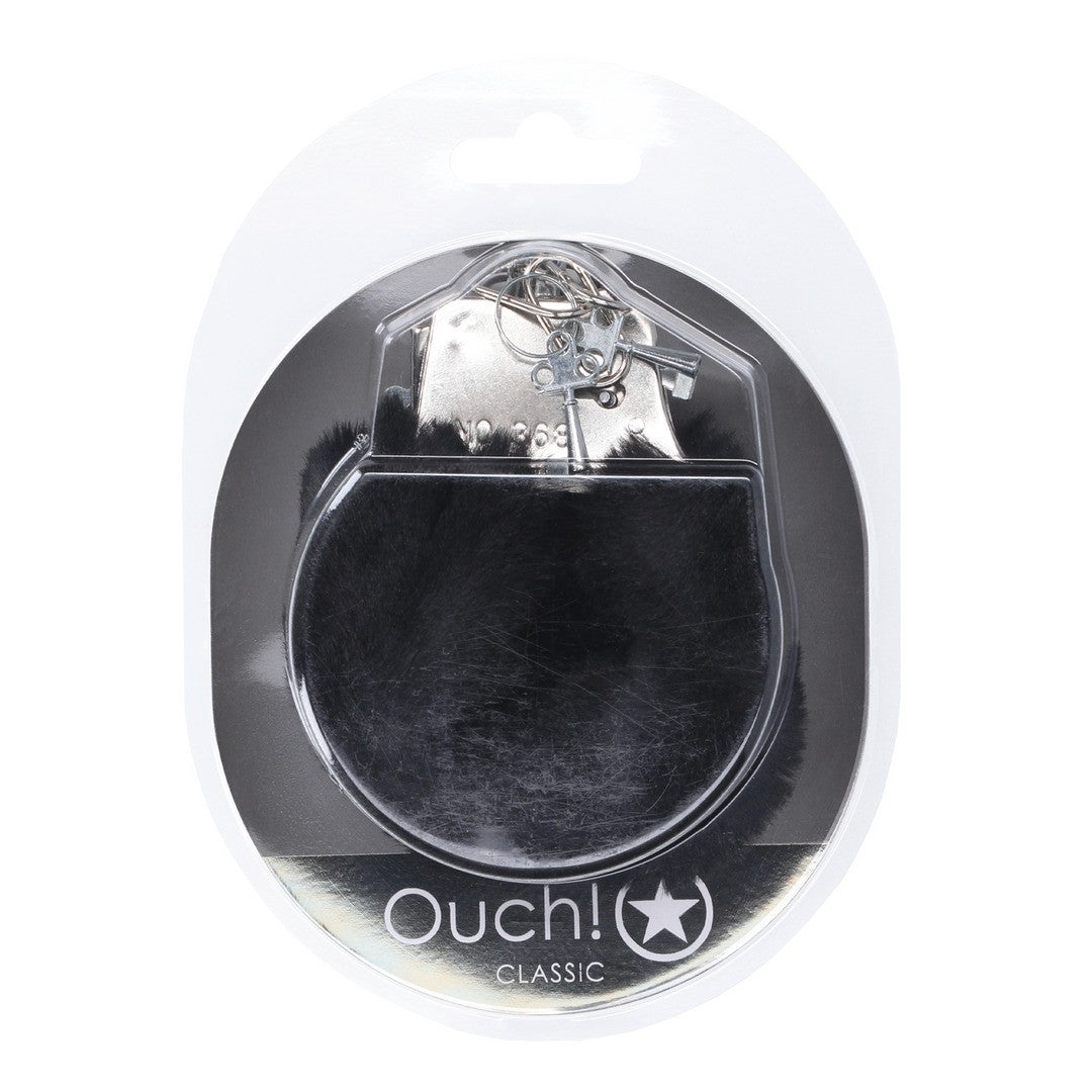 ESPOSAS DE FELPA CLASSIC FLUFFY NEGRO OUCH!
