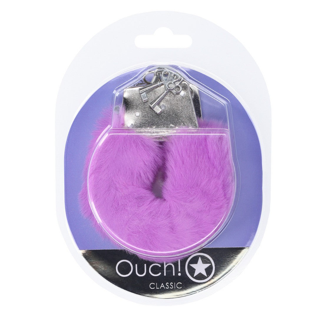 ESPOSAS DE FELPA CLASSIC FLUFFY MORADO OUCH!