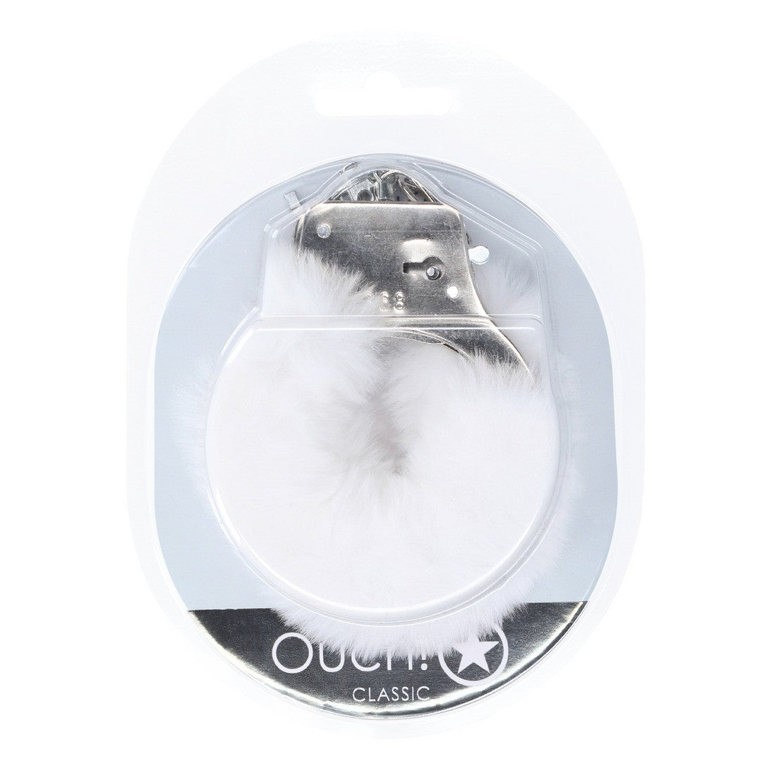 ESPOSAS DE FELPA CLASSIC FLUFFY BLANCO OUCH!