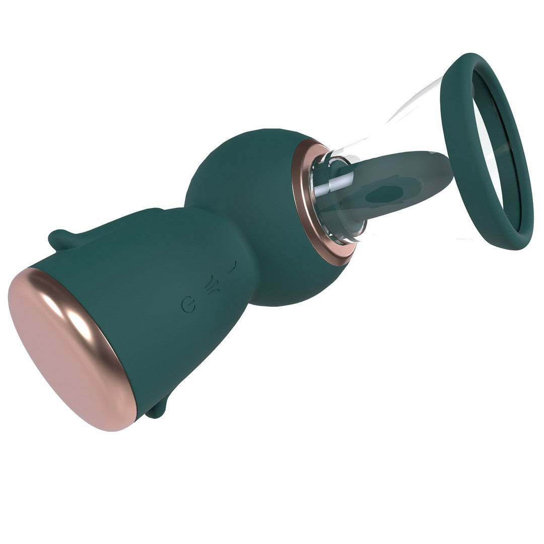 BOMBA PARA LA VULVA Y EL PECHO EXQUISITE FOREST GREEN PUMPED