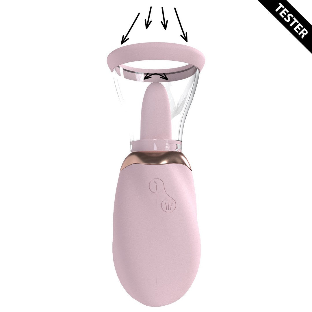 TESTER BOMBA RECARGABLE PARA LA VULVA Y EL PECHO BOOST ROSA PUMPED