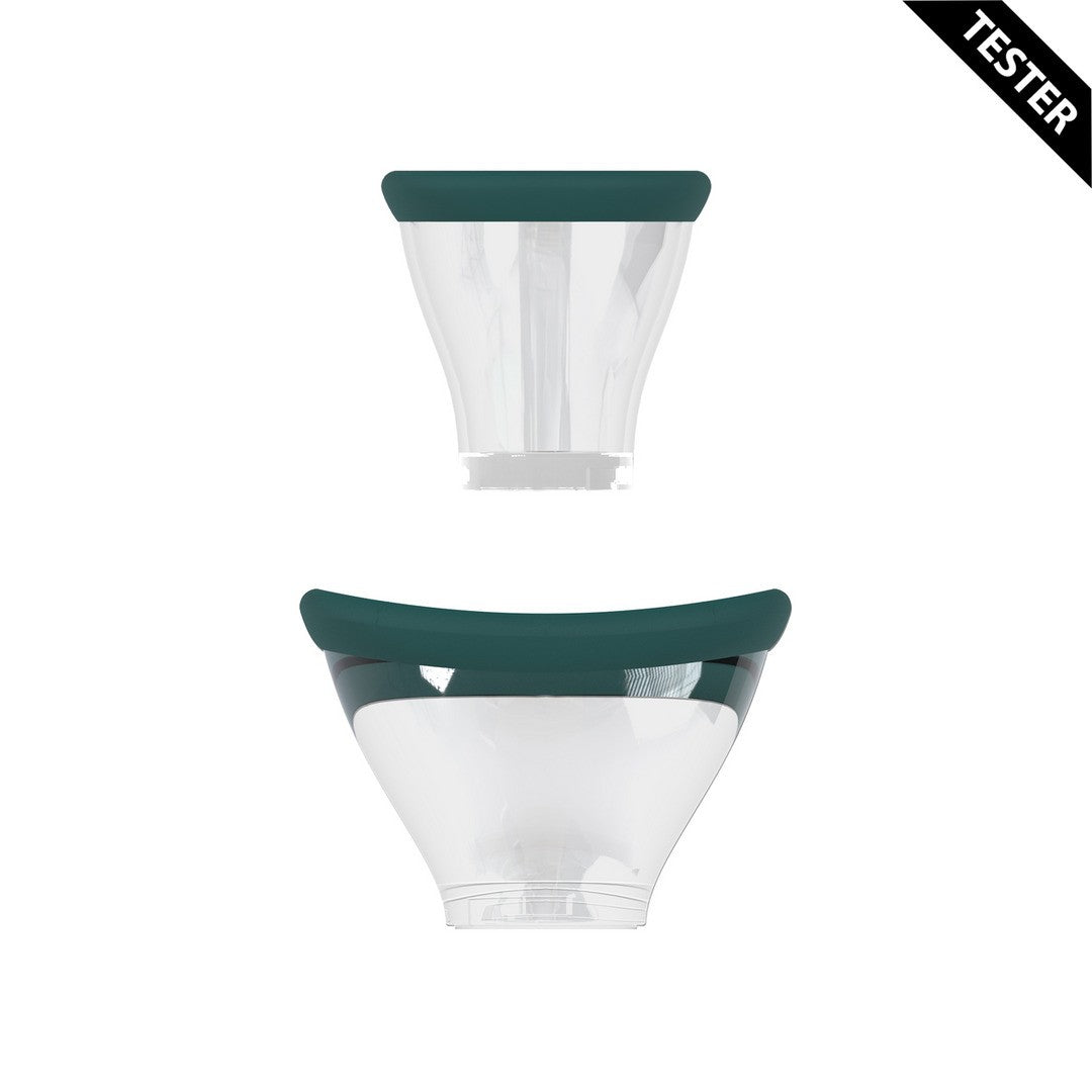 TESTER BOMBA RECARGABLE PARA LA VULVA Y EL PECHO EXQUISITE FOREST GREEN PUMPED