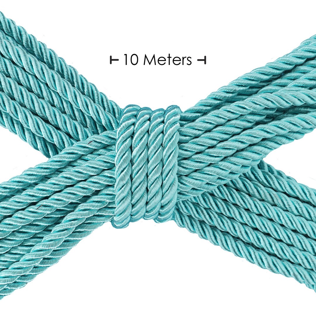 CUERDA DE POLIÉSTER PARA BONDAGE 32.8 FT / 10 M AZUL OUCH!