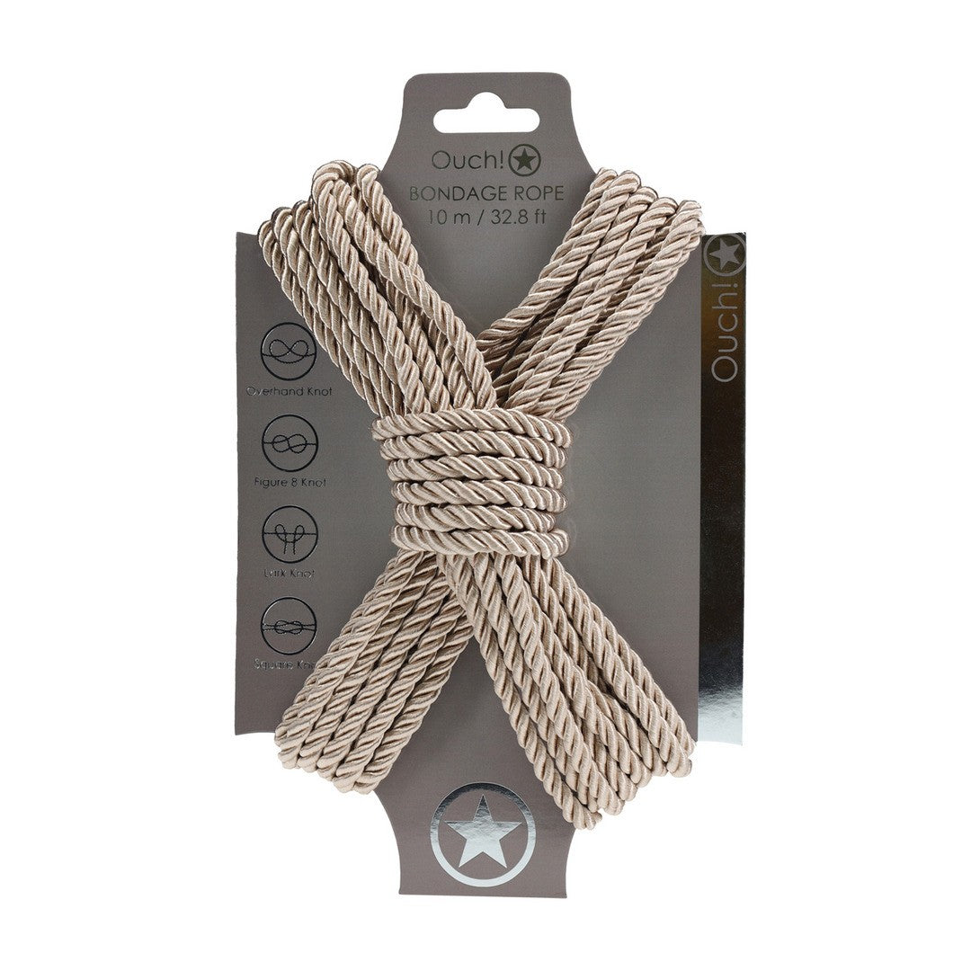 CUERDA DE POLIÉSTER PARA BONDAGE 32.8 FT / 10 M DORADO OUCH!