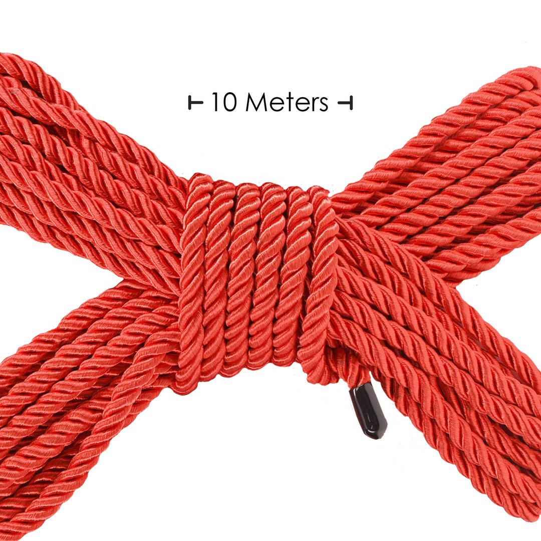CUERDA DE POLIÉSTER PARA BONDAGE 32.8 FT /10 M ROJO OUCH!