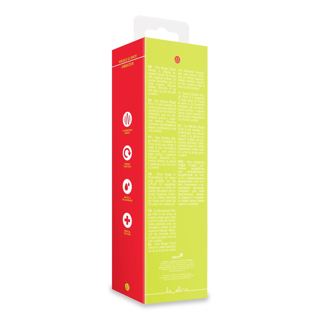 VIBRADOR PARA PUNTO G WIGGLE LIME PASSION LOVELINE