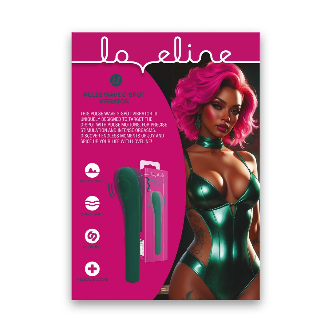 INFOGRAFÍA PULSE WAVE G-SPOT VIBRATOR LOVE121GRN EN PUMPED
