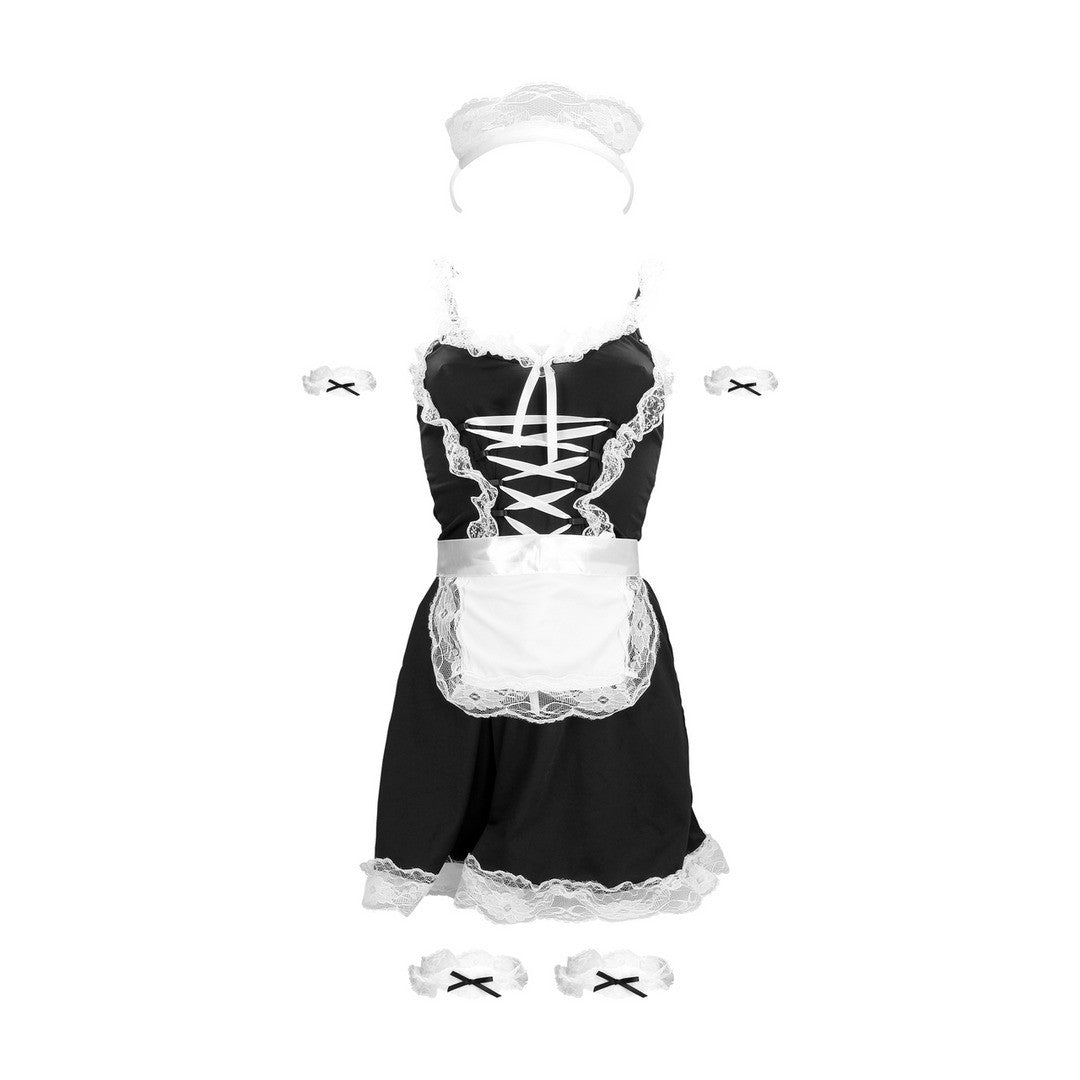DISFRAZ DE CRIADA NEGRO S-LINE