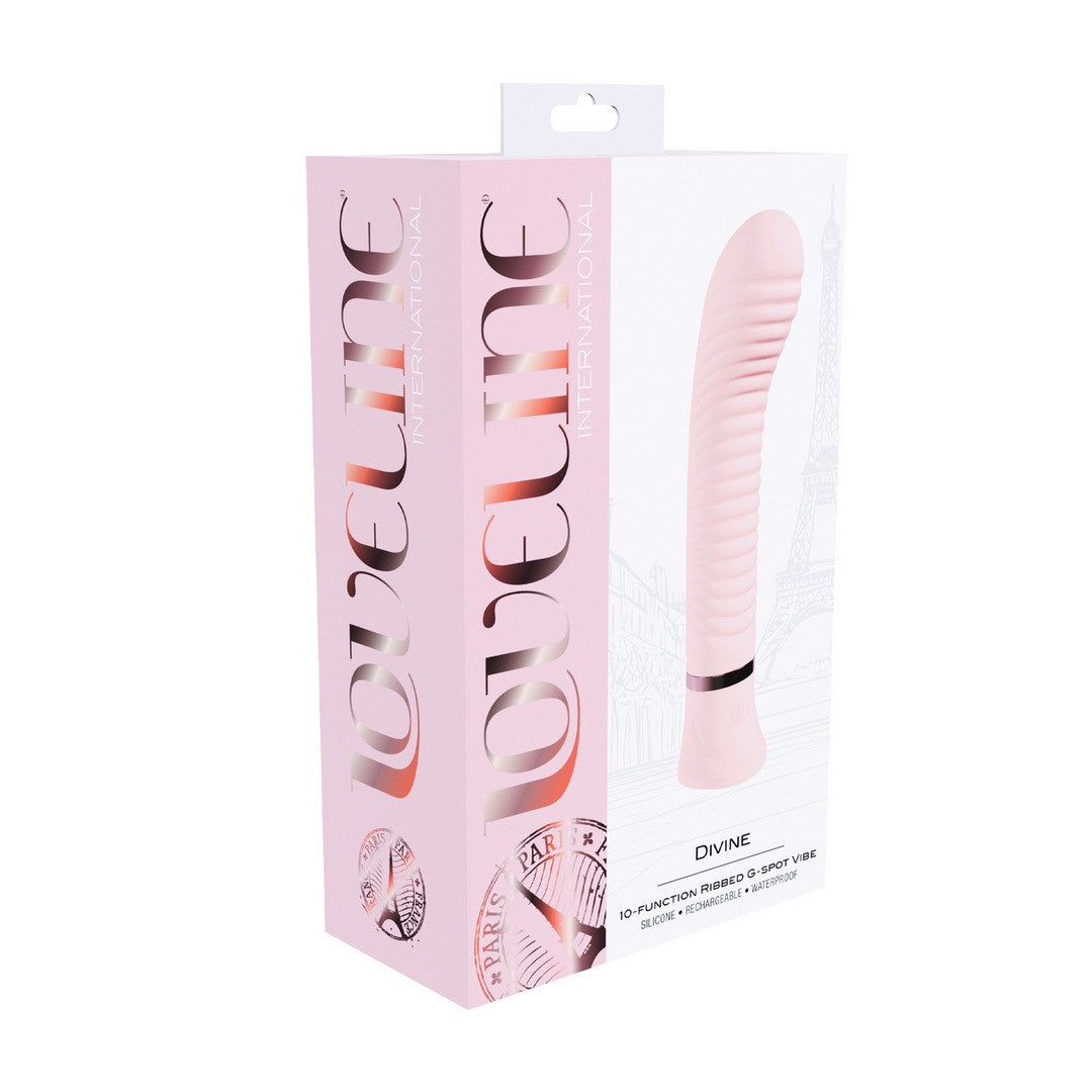 VIBRADOR PARA EL PUNTO G DIVINE RIBBED ROSA LOVELINE