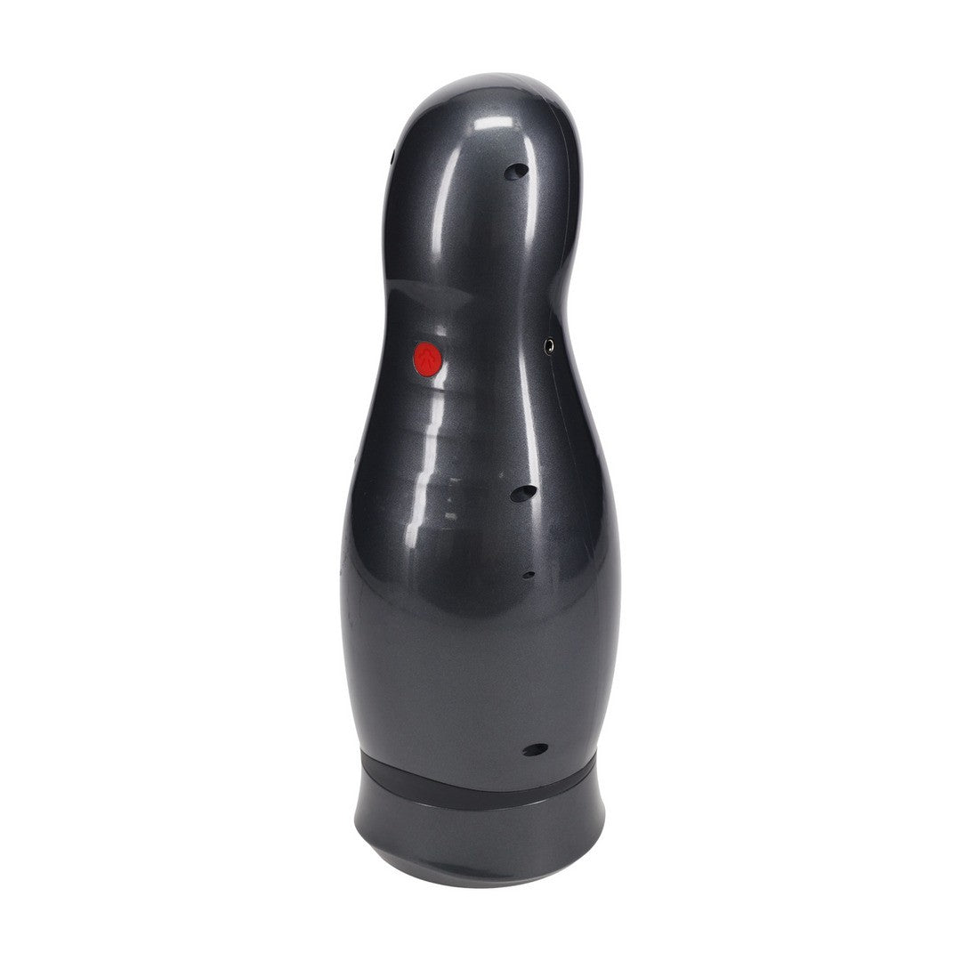 MASTURBADOR VIBRATORIO CON SUCCIÓN Y SOPORTE PARA TELÉFONO VIRTUO GUN METAL PUMPED