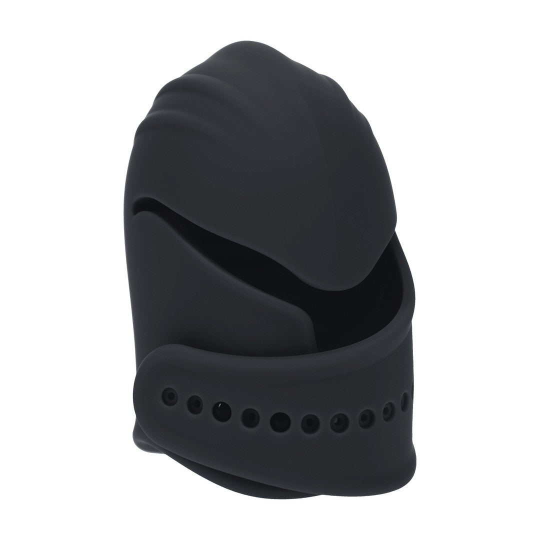 ESTIMULADOR DE GLANDE AJUSTABLE EN SILICONA CON VIBRACIÓN NEGRO LEVELZ