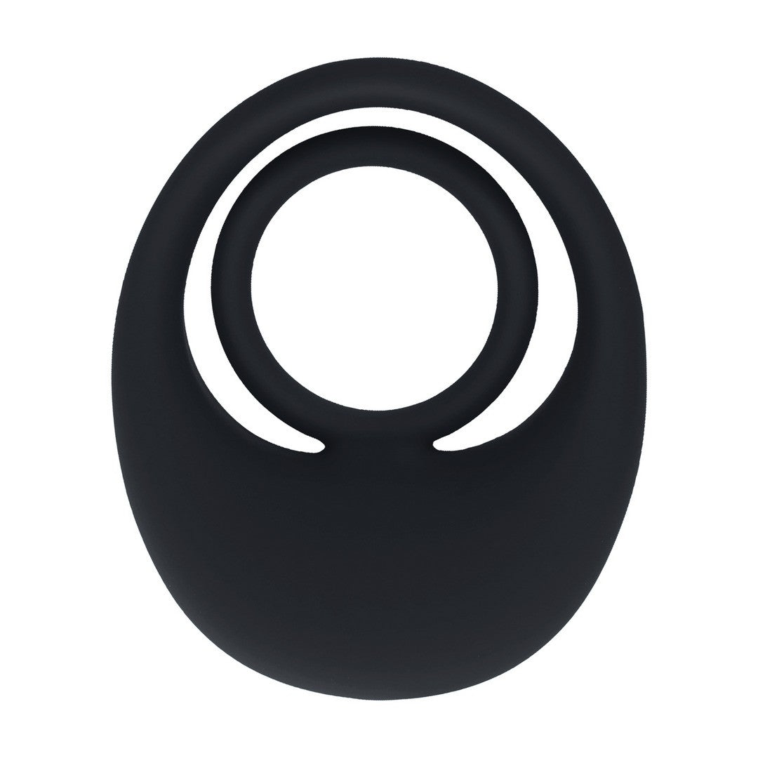 ANILLO DE SILICONA LÍQUIDA VIBRANTE PARA PENE Y TESTÍCULOS NEGRO LEVELZ