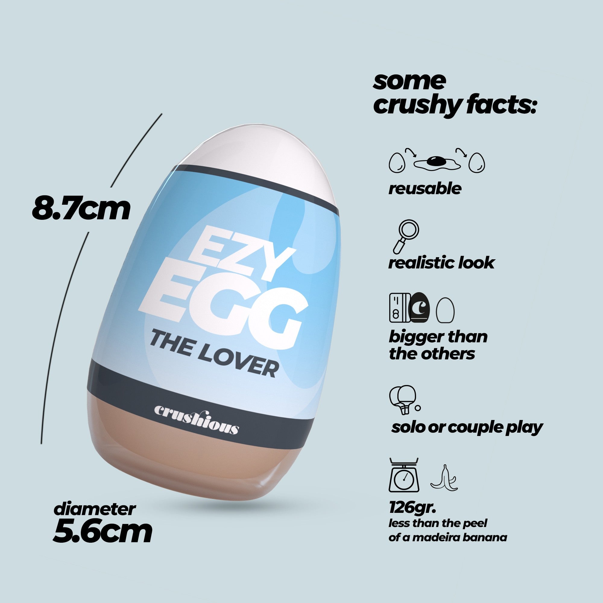 HUEVO MASTURBADOR EZY EGG THE LOVER CRUSHIOUS