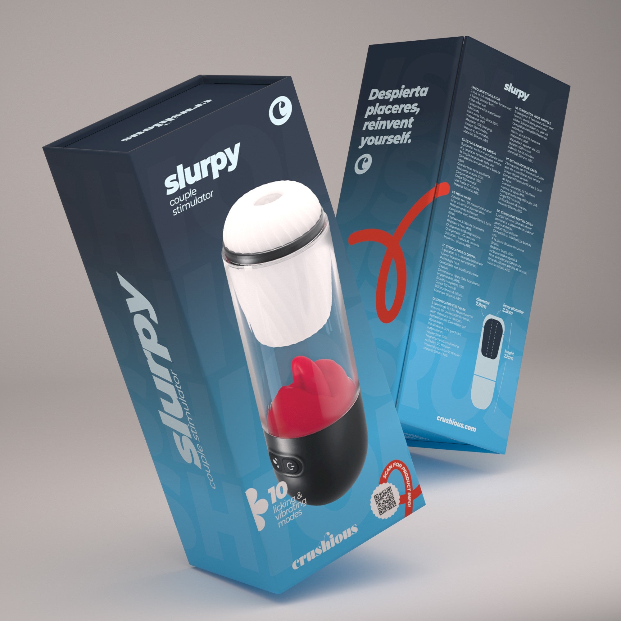 SLURPY MASTURBADOR DESMONTABLE 2 EN 1 CRUSHIOUS