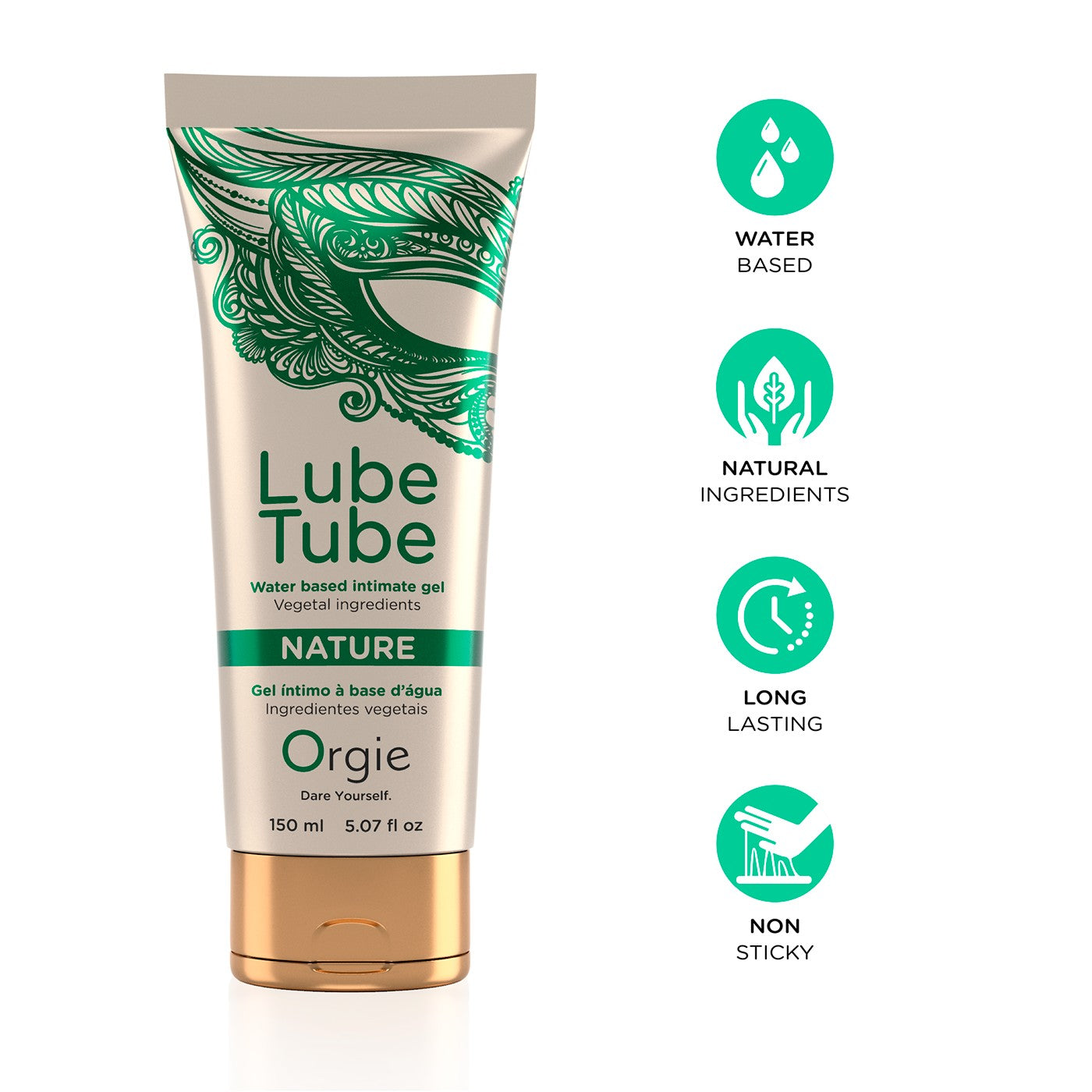LUBRICANTE A BASE DE AGUA NATURE LUBE TUBE 150ML ORGIE