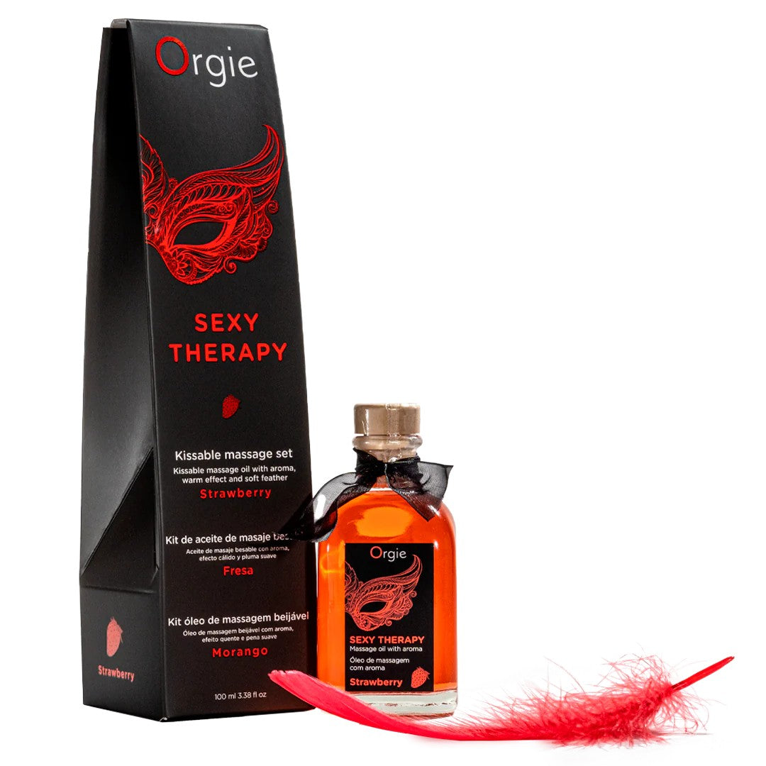 KIT DE MASAJE BESABLE SEXY THERAPY FRESA ORGIE 100ML