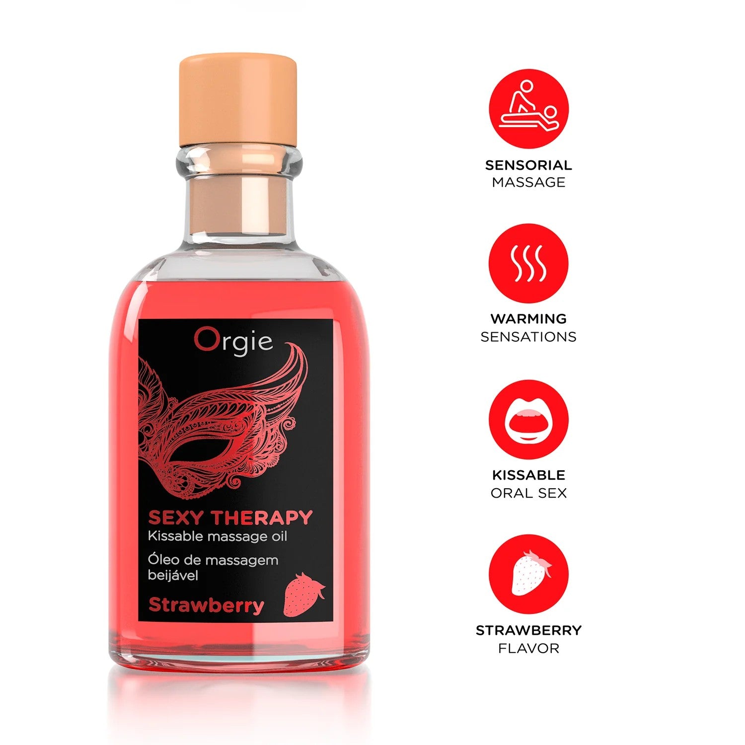 KIT DE MASAJE BESABLE SEXY THERAPY FRESA ORGIE 100ML
