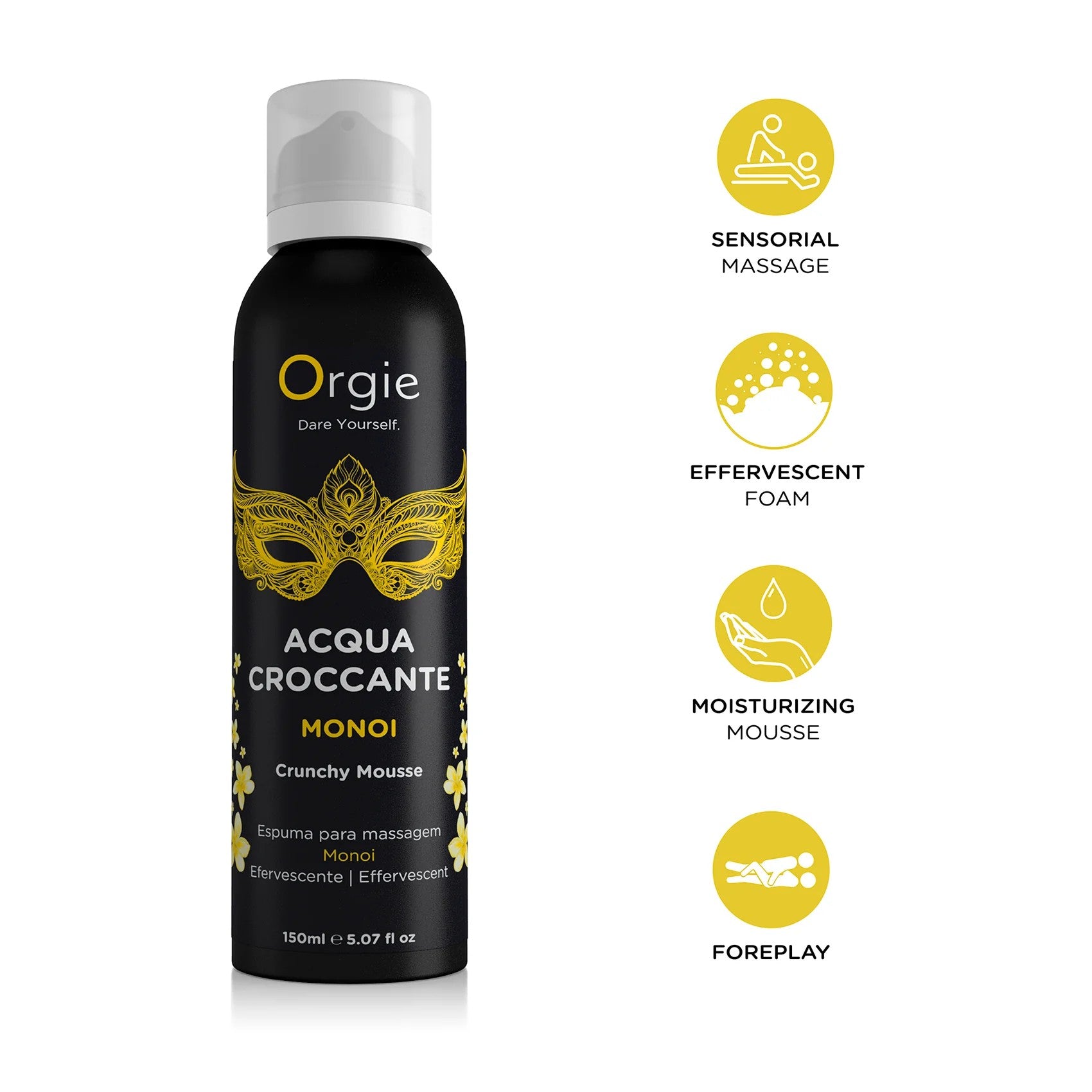 ESPUMA DE MASAJE CRACKELING ACQUA CROCCANTE MONÖI 150ML ORGIE