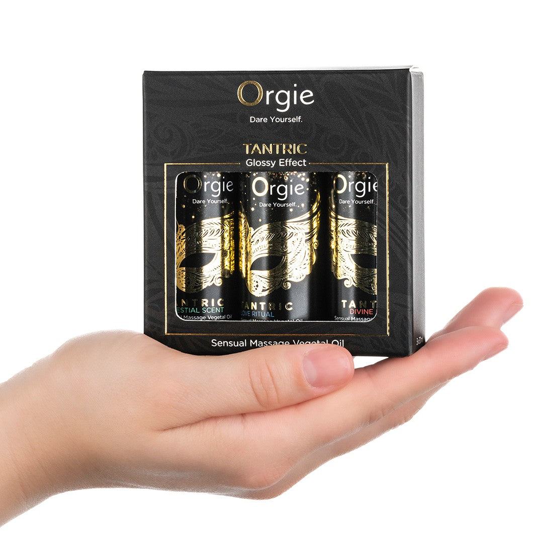 SET DE ACEITES DE MASAJE TANTRIC SENSUAL MINI SIZE 3X30ML ORGIE
