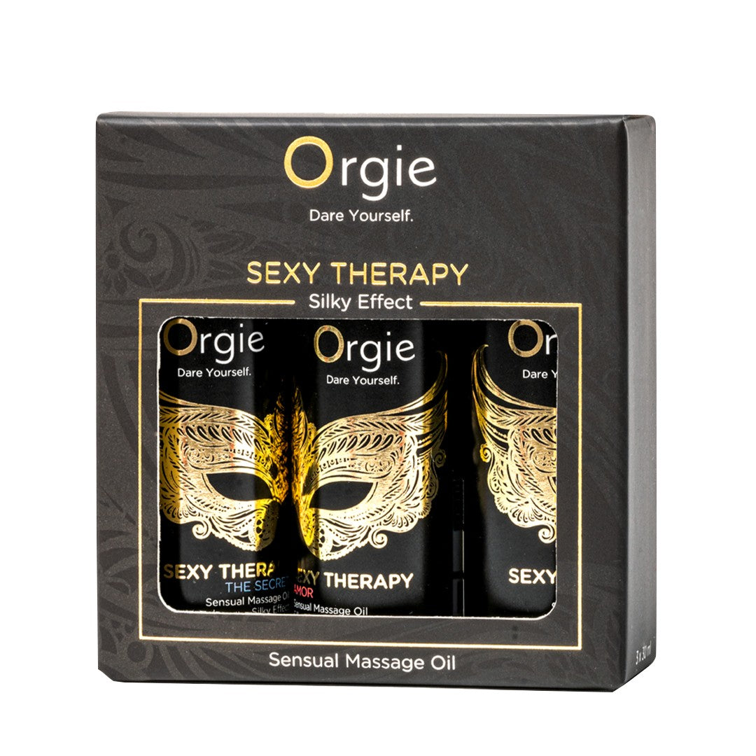 SET DE ACEITES DE MASAJE SEXY THERAPY SENSUAL MINI SIZE 3X30ML ORGIE