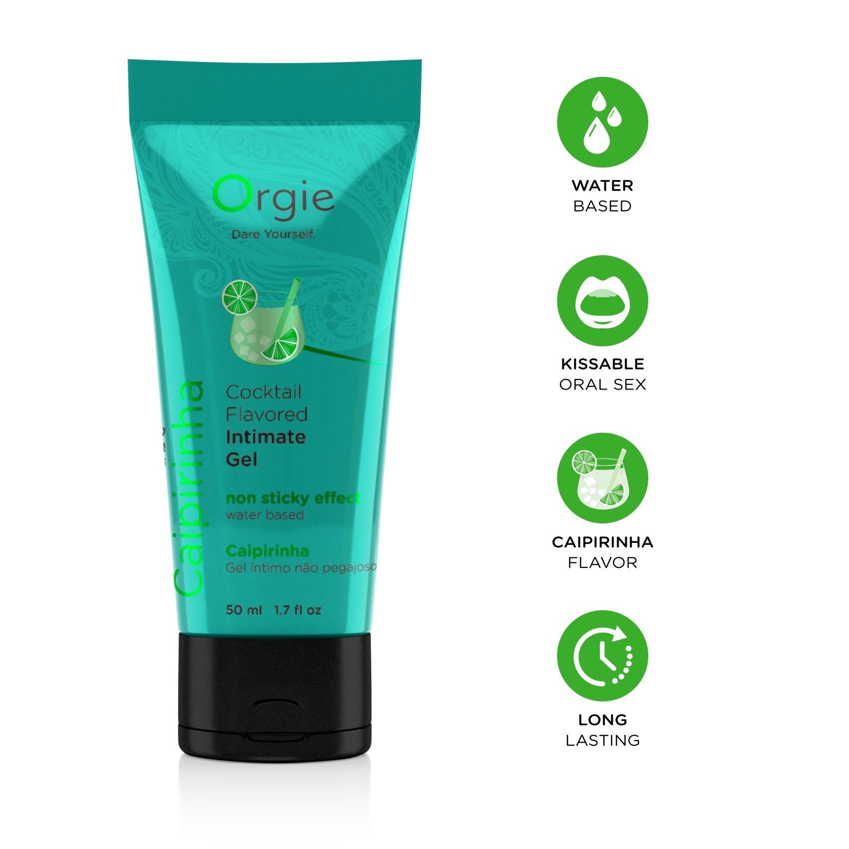 LUBRICANTE LUBE TUBE COCKTAIL CAIPIRINHA 50ML ORGIE