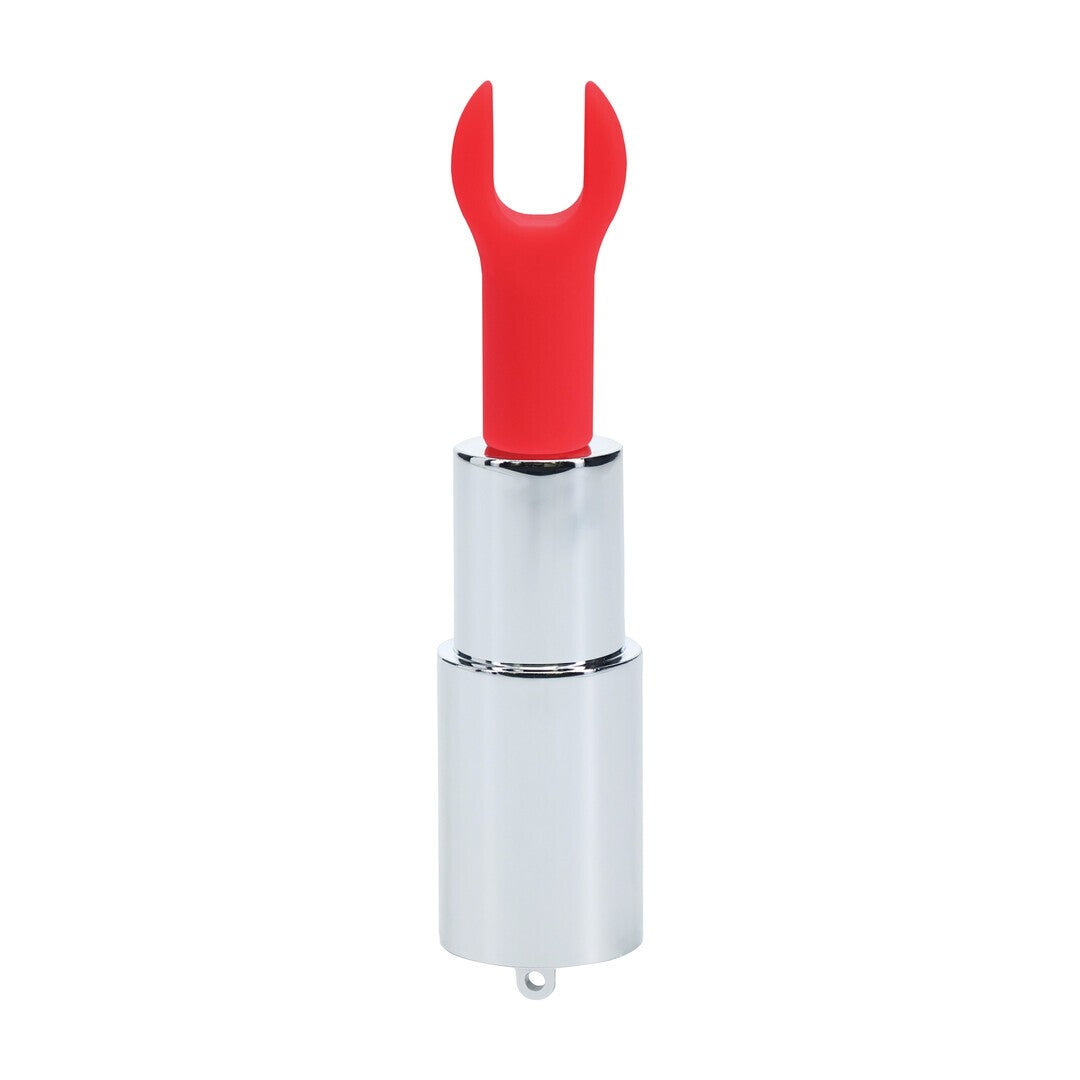 VIBRADOR CON 4 ACCESORIOS ANGEL LIPSTICK CLEAR  LOVELINE