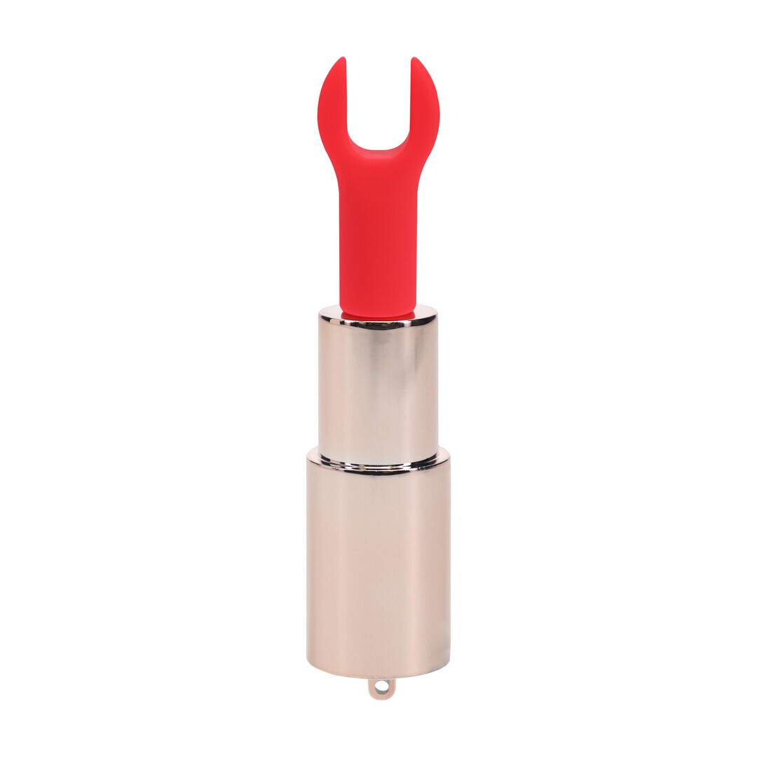 VIBRADOR CON 4 ACCESORIOS SPARKLE LIPSTICK IRIDESCENT LOVELINE