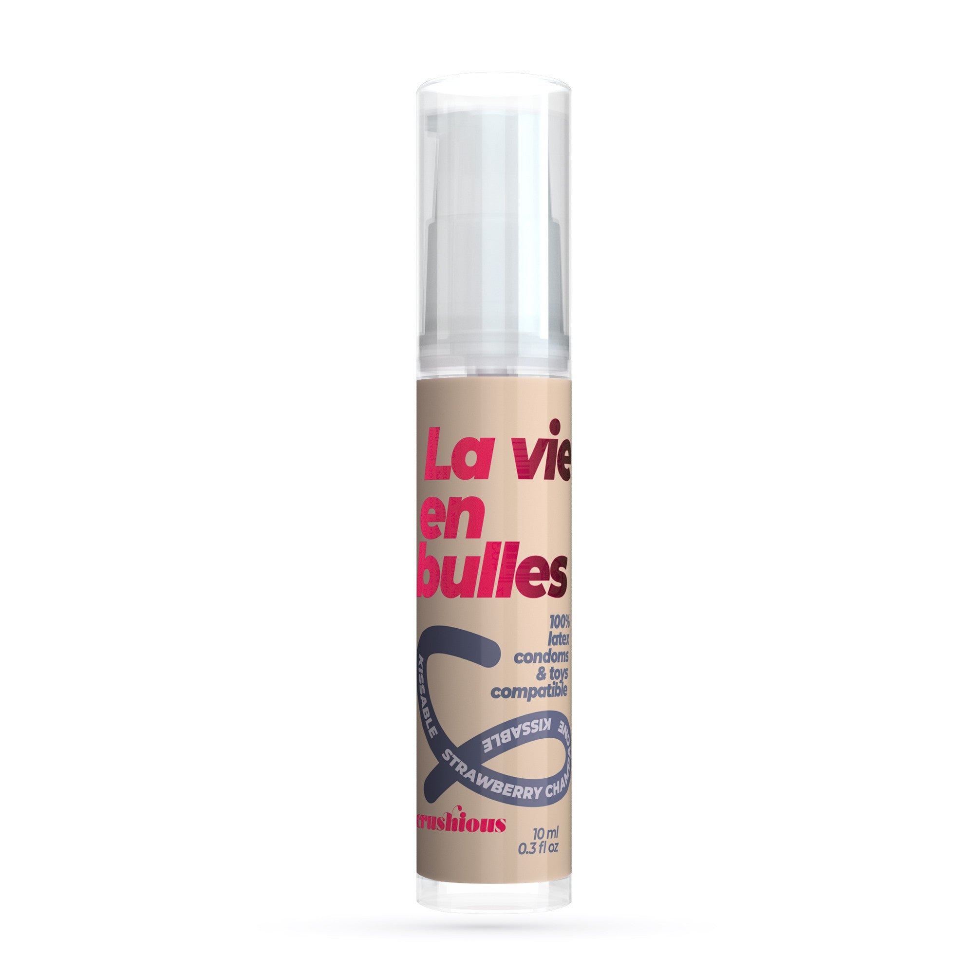 GEL LUBRICANTE STEAL MY KISSES DE SABOR FRESA Y CHAMPÁN CRUSHIOUS 10ML