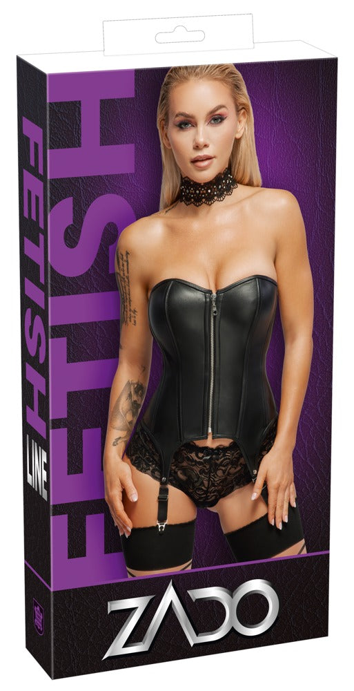 Corset de Cuero Suave Zado L con Tirantes Ajustables