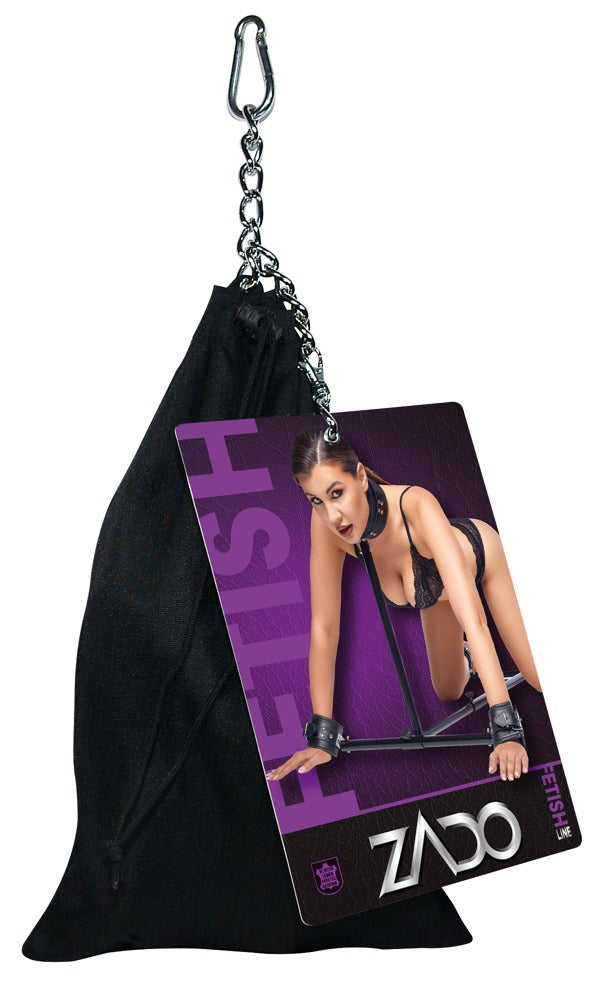 Leather Floor Pillory Zado - Sistema de Sujeción para Piso con Accesorios