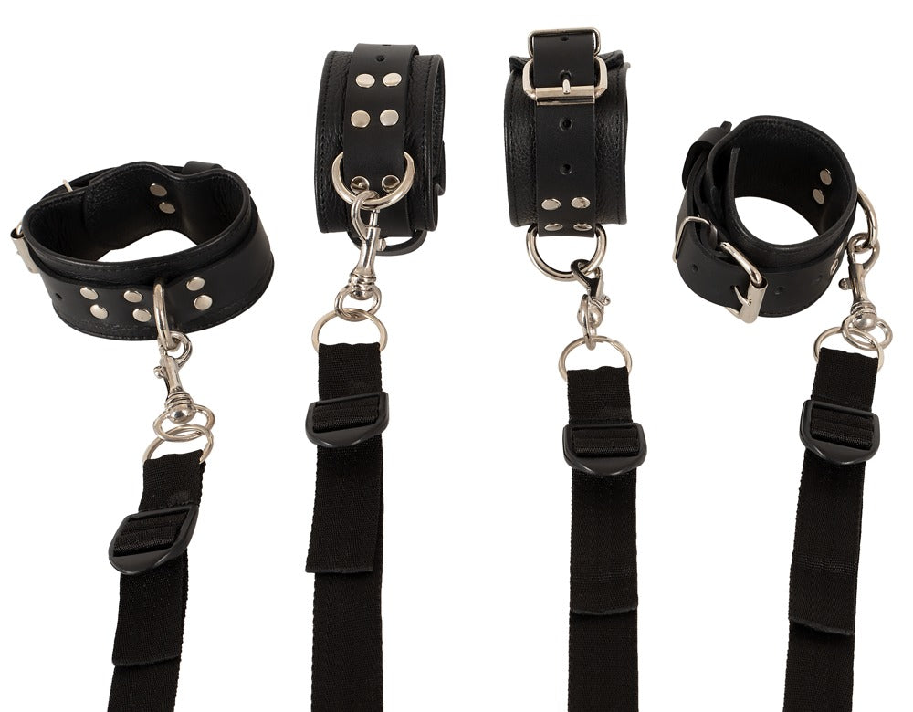 Leather Bed Restraint System ZADO - Juego de Sujeción para Cama