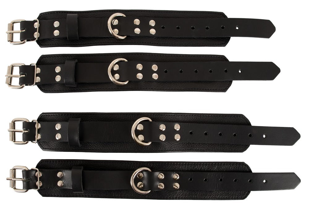 Leather Bed Restraint System ZADO - Juego de Sujeción para Cama