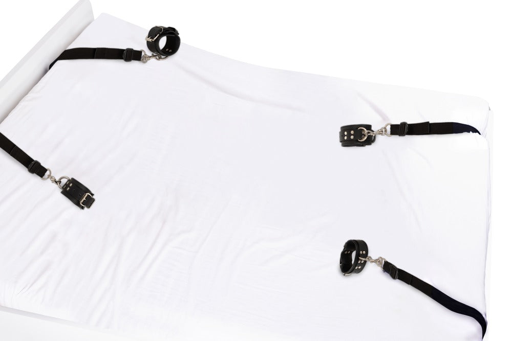 Leather Bed Restraint System ZADO - Juego de Sujeción para Cama