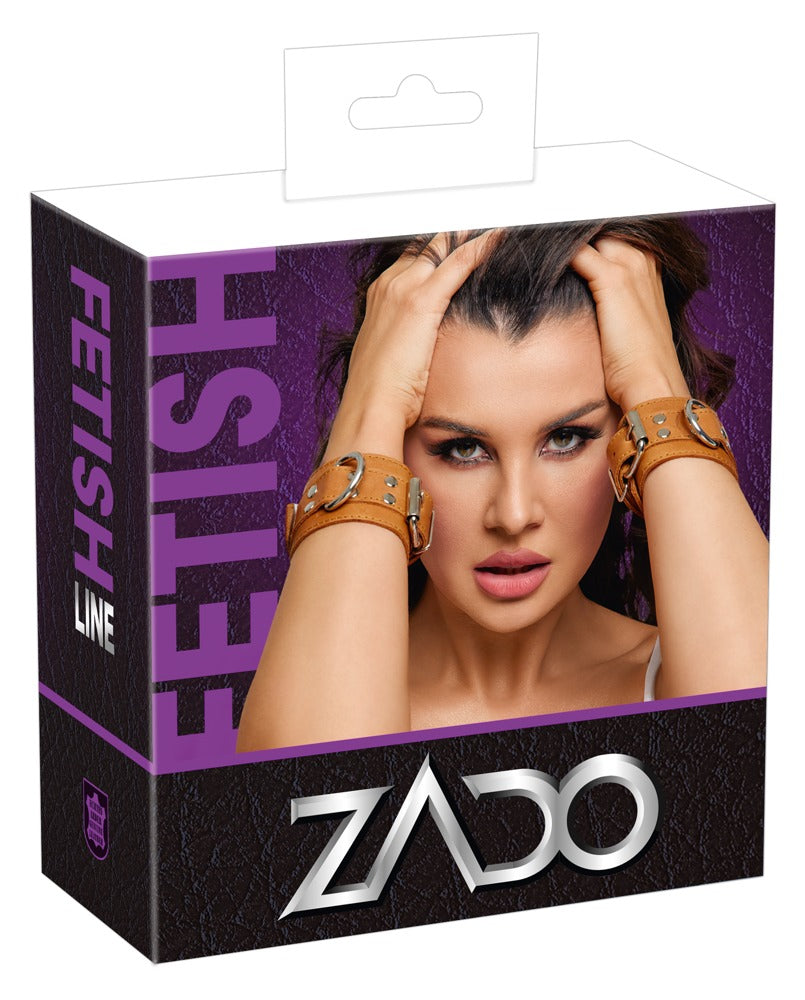 Esposas de Cuero Natural Zado - Bondage de Calidad Premium