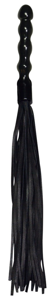 Fusta Leather Flogger Zado - Mango de Madera Ondulado