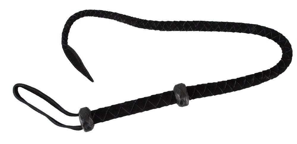 Single Tail Leather Whip Wild Thing By Zado - Fusta de Cuero Trenzado 90cm