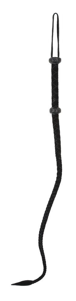Single Tail Leather Whip Wild Thing By Zado - Fusta de Cuero Trenzado 90cm
