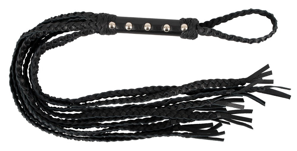 Leather Flogger Cat O'Nine Zado - Fusta de 9 Colas en Cuero Genuino